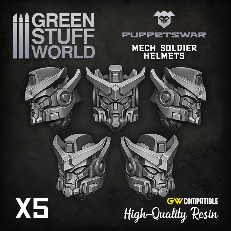 Mech Helmet Color Mech Soldier helmets - HammerTime Cafe