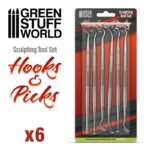 6x Hook and Pick tool Set