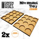 MDF Movement Trays 25mm 3x4 - Skirmish Lines
