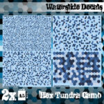 Waterslide Decals - Hex Tundra Camo