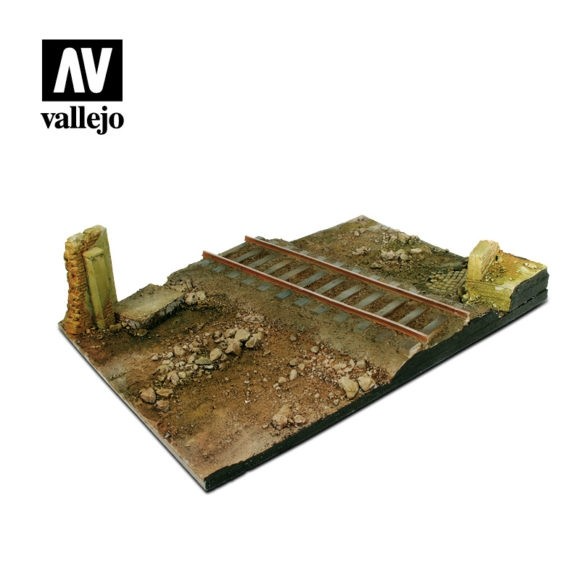 SC104 Vallejo Scenics - Country Road Cross with Railway section