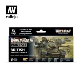 70222 Model Color - WWII British Armour & Infantry Paint set