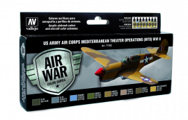 71183 Model Air - US Army Air Corps Mediterranean Theater Op. (MTO) WWII Paint set