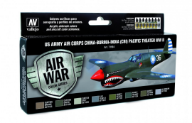 71184 Model Air - US Army Air Corps China-Burma-India Pacific Theather (CBI) WWII Paint set
