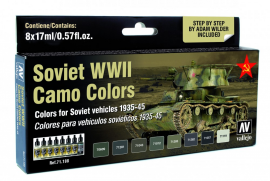 71188 Model Air - Soviet WWII Camo Colors by Adam Wilder Paint set