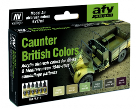 71211 Model Air - British Caunter Colors Paint set