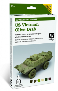 78412 Model Air - AFV US Vietnam Olive Drab Set Paint set