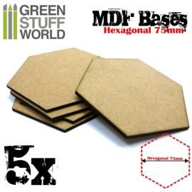 MDF Bases - Hexagonal 75 mm