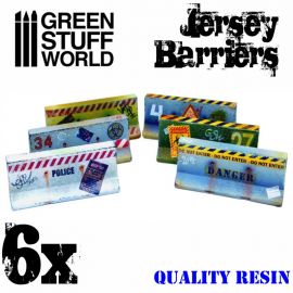 6x Jersey Barriers