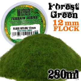 Static Grass Flock 12mm - Forest Green - 280 ml