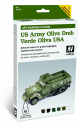 78402 Model Air - AFV US Army Olive Drab Armour Painting System Paint set