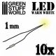 Warm White LED Lights - 1mm