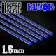Acrylic Rods - Round 1.6 mm Fluor BLUE
